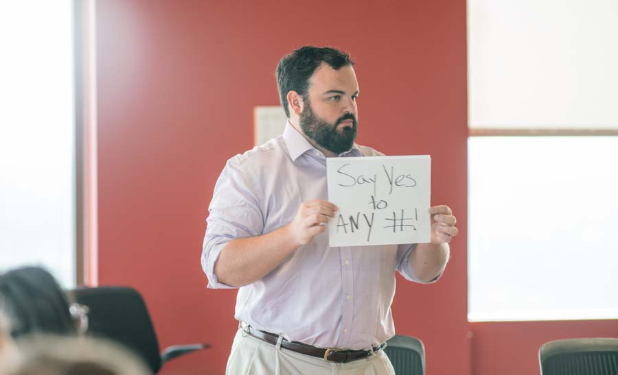 Jake "Say yes to any #"